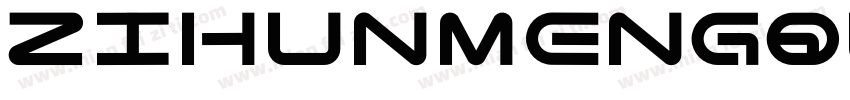 zihunmengqunaiyouti Regular字体转换